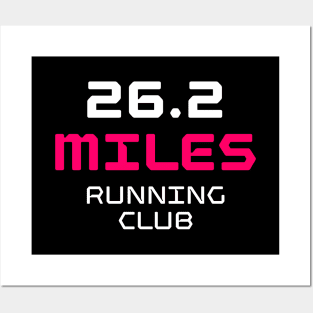 26.2 Miles Running Club / 3 Posters and Art